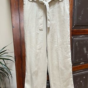 Linen chino pants size 4